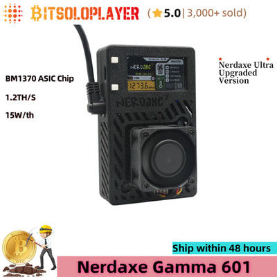 Nerdaxe Gamma 601 BTC Solo Miner 1.2TH/s BM1370 Asic Chip Bitcoin Lottery Miner