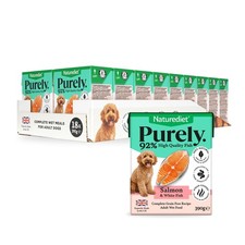 Wet Dog Food 18 x 390g | Salmon & White Fish Complete Natural Meals 3.56 per kilo