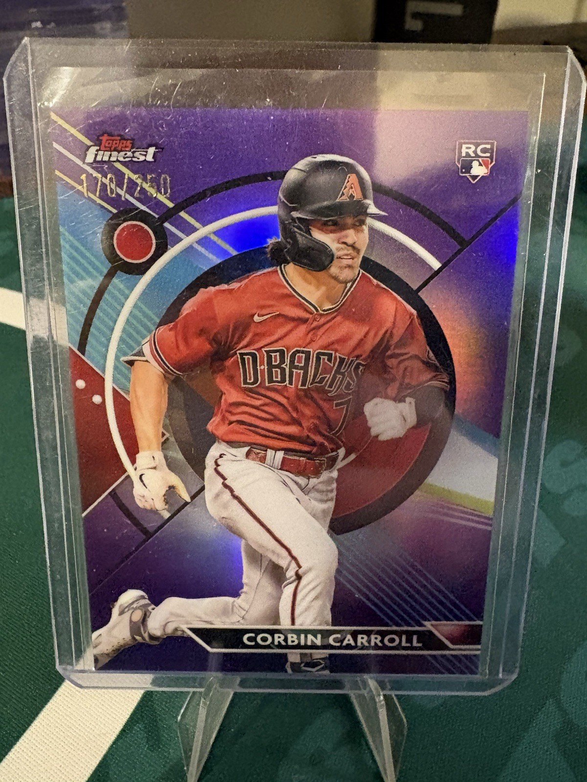 2023 Topps Finest - Corbin Carroll #24 Purple Refractor /250 (RC)