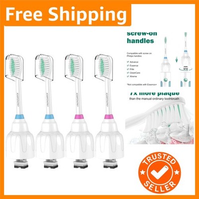 Extra Durable 4-Pack Sonicare Replacement Toothbrush Heads - Deep Clean Design