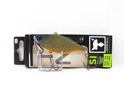 Jackall TN 70 Trigon Silent Vibration Lure Green Pumpkin Orange (4005)
