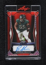 2025 Leaf Metal Web Exclusive Red Prismatic 5/15 Brandon Graham Auto 0qk2