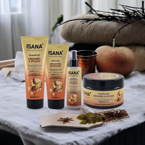 ISANA Professional Argan Oil Care Set (4 Piece) | Shine & Repair | Vegan - Picture 2 of 15