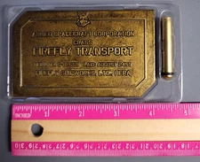 FIREFLY(Serinity) Loot Crate DEDICATION PLAQUE MINI MASTERS Replica 4 " wide