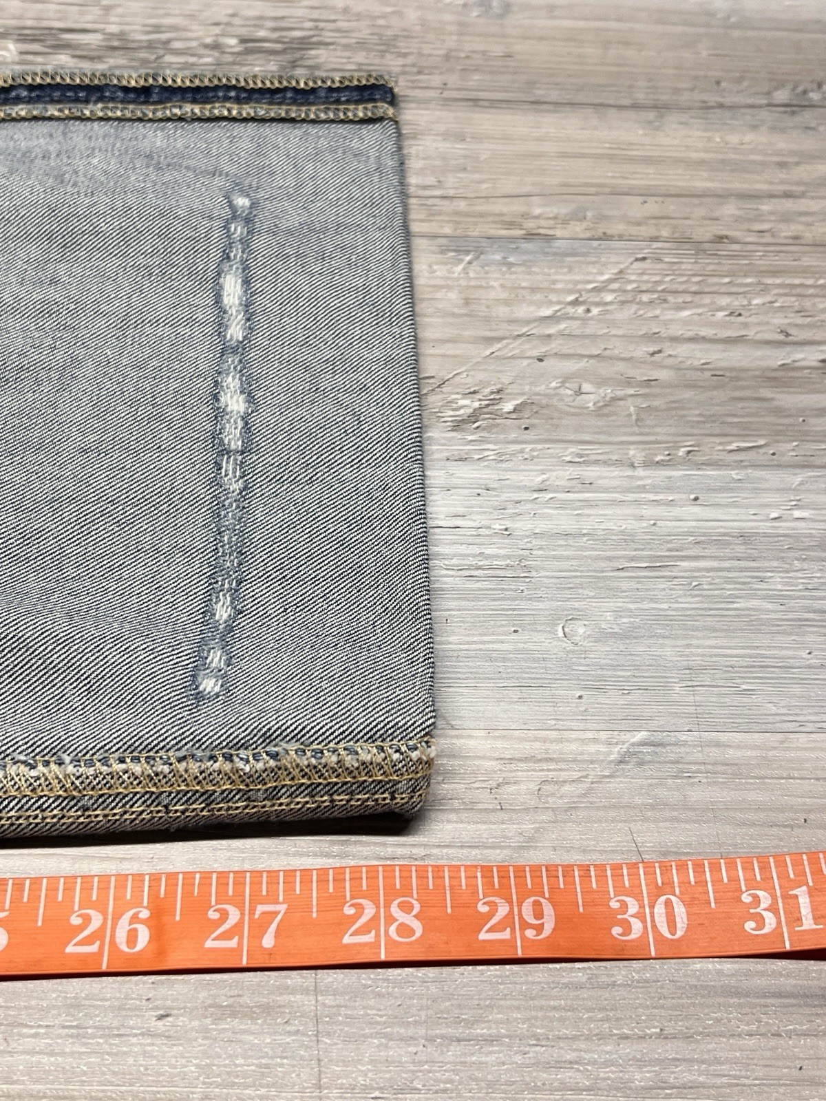 AG Adriano Goldschmied Thomas High Rise Straight Jeans Cuffed Distressed Sz 27R thumbnail 15