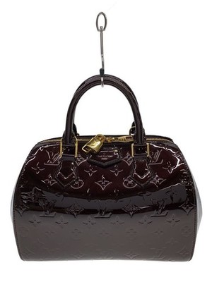 LOUIS VUITTON Boston Bag Montana Monogram Vernis Enamel BRD Total Pattern Used