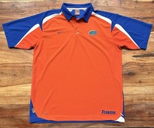 Nike Team Fit Dry Florida Gators Polo Shirt Orange Blue Men  s XL