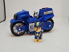 Paw Patrol Moto Pups Chase Deluxe Pull Back Motorcycle Vehicle And Figure READ