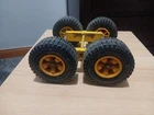 Vintage 1970's Tonka Metal Road Grader - Tandem Axles And Tires For Parts
