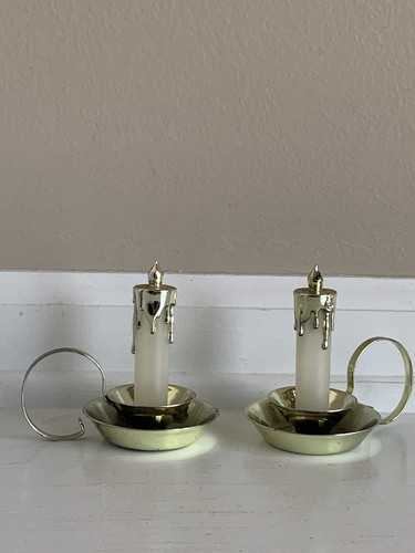 Candelabro de plástico y metal estilo granja vintage años 70 salero y pimentero - Imagen 3 de 24