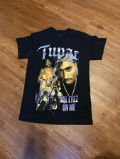 Tupac Shakur 2Pac All Eyes On Me Hip Hop Rap Tee Shirt Black Dr Dre Ice Cube 2XL