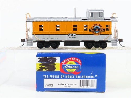 Escala HO Athearn 7403 D&RGW Rio Grande Línea Principal Cúpola Caboose #01480 | Zustand: Used