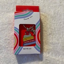 Dankeschön Geschenk für Lehrer - Buch & Apple Schlüsselanhänger - Neu in OVP - mit Karte