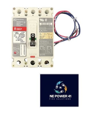 CUTLER HAMMER HMCP007COC 7 AMP 600 VAC BREAKER WITH AUXILIARY SWITCH 