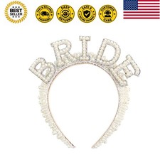 Pearl Bride Headband Material, One Size Fit All, Wide Applications, Women's H...