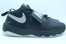 Nike Team Hustle D8 Black  Silver Basketball Sneakers 881941-001 Size 4Y