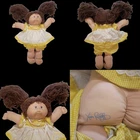 1985 Cabbage Patch Kid Brown Hair & Eyes One Tooth Two Dimples Original Clothes
