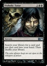 1 x Diabolic Tutor - Magic 2010 - Moderate Play - MTG