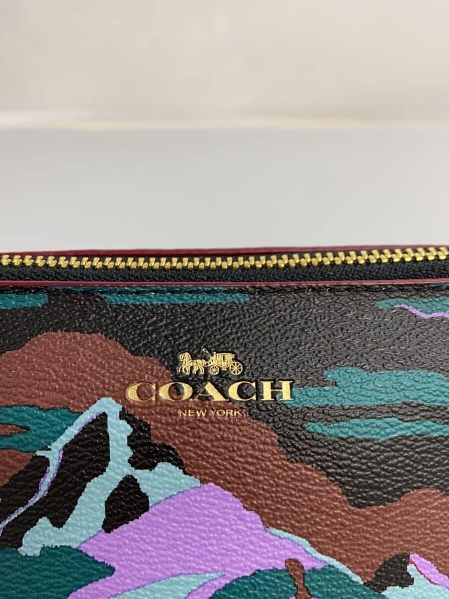 COACH Landscape Pattern Pouch PVC Multi color All… - image 5
