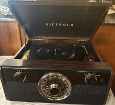 Victrola Bluetooth Mid-Century Record Player with 3-Speed Turntable and FM radio