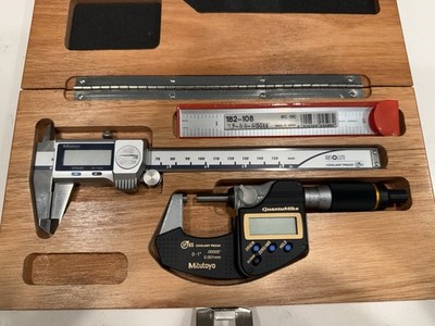 Mitutoyo Digital Caliper And Micrometer Set - See Description