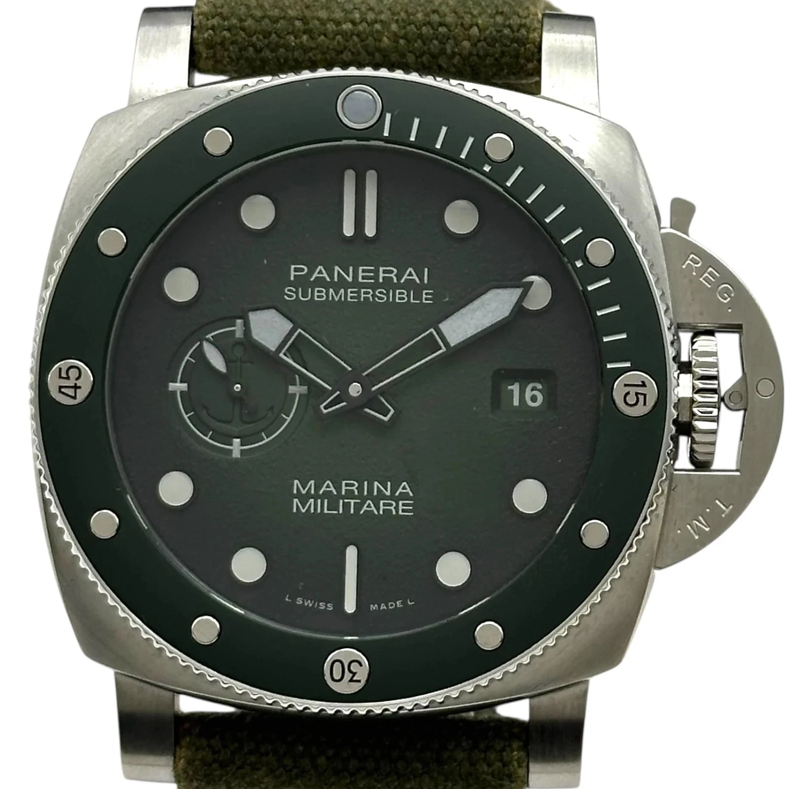 Panerai — PANERAI PAM01697 44mm SS Green Dial Automatic Watch 2025 #OKW616