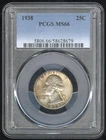 US Coin 1938  Washington Silver Quarter PCGS MS66 25C NO RESERVE!
