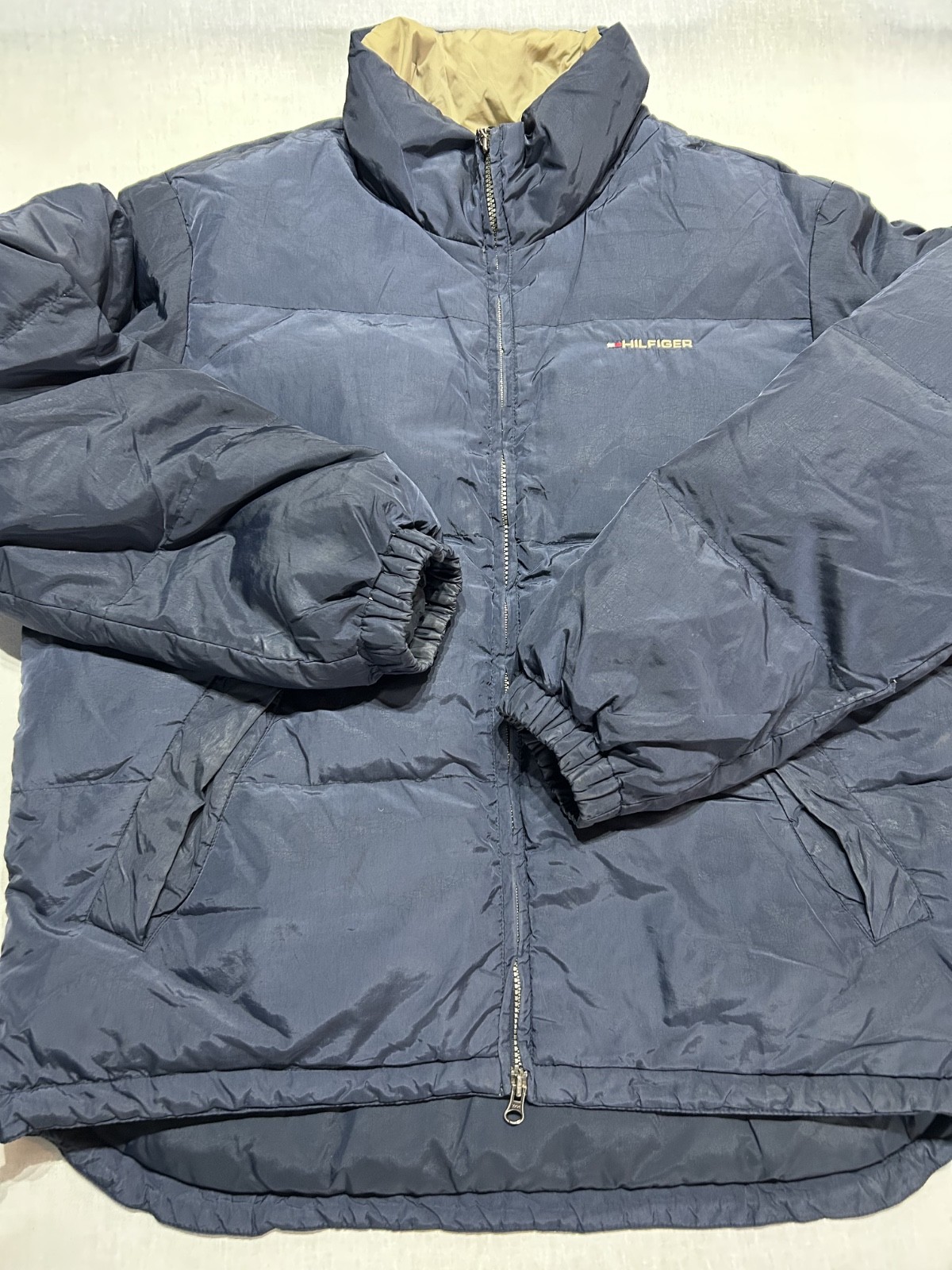 Tommy Hilfiger Men's Large Navy Down Puffer Jacket, RRP £149 image 4