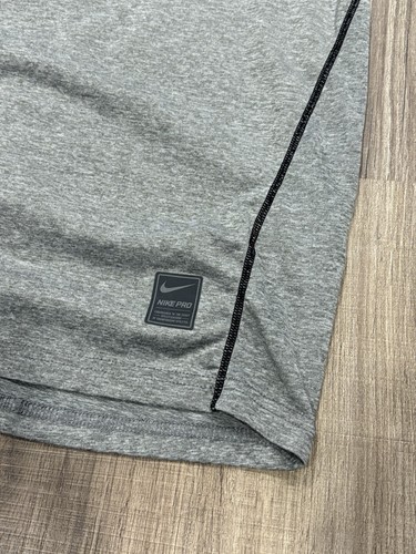 Nike Pro Combat Dri Fit Shirt Men’s Medium Short Sleeve Fitted Solid Pullover - Imagen 4 de 7