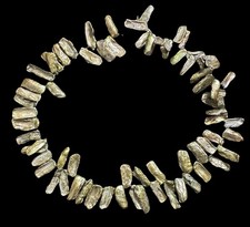 J18-24 - 17-20 MM BIWA PERLEN STRANG GRÜN-MULTICOLOR ORIGINALFOTO