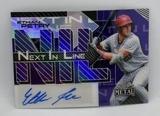 2025 Leaf Metal Baseball Ethan Petry Nationals Next in Line Purple Auto 5/10