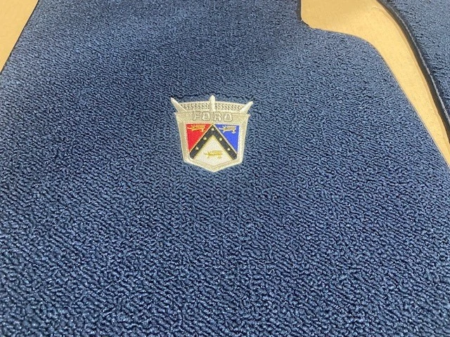 Alfombrilla Ford Galaxie 1965-1967 4 piezas bucle azul oscuro Foto 3 de 3