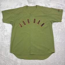 Vintage Size XL Jumpman Air Jordan 23 90s NIKE Baseball jersey olive green