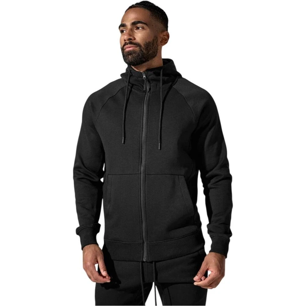 Jordan Craig Fleece Zipper Men's Hoodie Black 8890H-BLACK