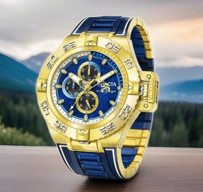 Invicta Subaqua Noma IV Men's Watch - 50mm, Gold, Blue (49880 | eBay