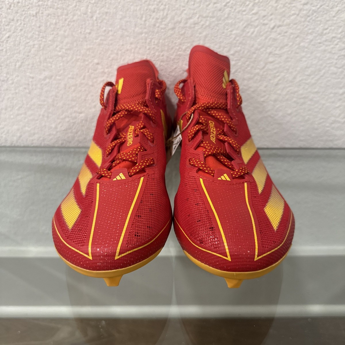 Adidas SM Adizero Electric Red Gold Team TB Football Cleats  display picture 1