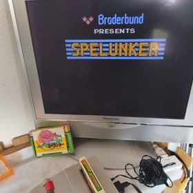 Spelunker with POP Famicom FC NES Cartridge, Manual in Box set, Working, Japan