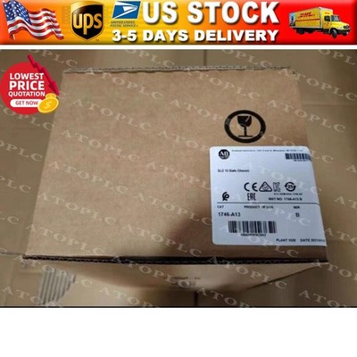 New Sealed AB 1746-A13  SLC 500 13 Slots PLC Chassis Rack 1746A13 US Free Tax