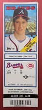 Atlanta Braves Cincinnati Reds Baseball Ticket 9/4 2009 McLouth Gomes HRs Lowe L