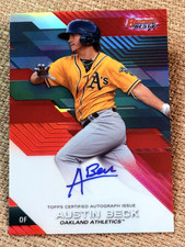 2017 Bowman's Best RED REFRACTOR ROOKIE AUTO Austin Beck 03/10