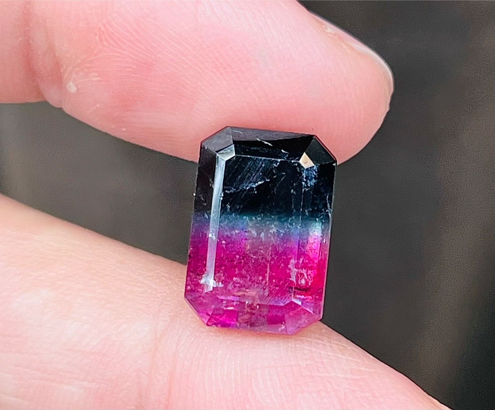 8.45 Carat Natural Tourmaline Tri Colour Loose gemstone From Afghanistan
