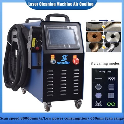 1200W/1750W Laser Cleaning Machine Oil Paint Remover Max Scan 650mm Air Cooling