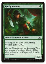 Hardy Veteran #132 (NM) Rivals of Ixalan RIX Magic MTG