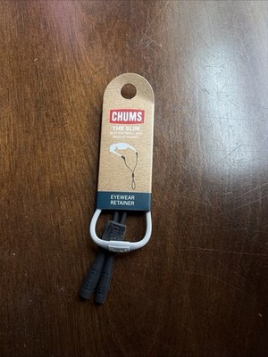 NWT CHUMS Lens Leash Grey And Black Eyewear Retainer Sunglasses Cord