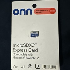 Onn 256GB Micro SDXC Express Card Compatible With Nintendo Switch 2