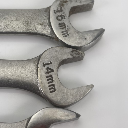 USA Craftsman 3 pc SAE and Metric 6 pt Combination Wrenches 9/16",14mm, & 15mm - Picture 10 of 12