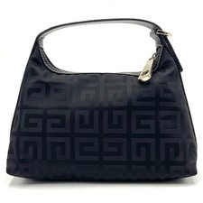 GIVENCHY Borsa a tracolla nera Vanity logo 4G nylon pelle originale