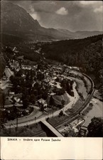 RPPC Sinaia Vedere spre Poiana Tapului vintage postcard d174
