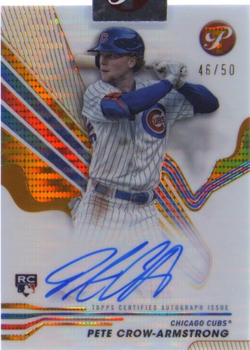 2024 Topps Pristine - Pete Crow-Armstrong #44 Gold Refractor /50 