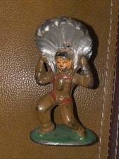 Vintage 1930's Barclay Manoil Toy Soldier Paratrooper Parachute Jumper